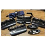 Large selection of hole punches and tape dispenser