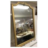 Large Gold Gilt Wood Framed Mirror