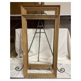 Two wooden frames