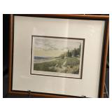 Michigan Artist Randall Higdon Signed Framed Print