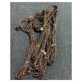 Five sections of craft rope