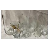 Glass vases- several vases os various sizes