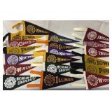 Assortment of small pendant flags overall length