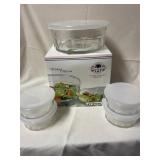 Five piece store and serve working collection