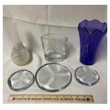 Assortment of home Decor, Tall purple Face is