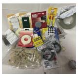 Miscellaneous tote of hardware items