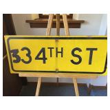 Kalamazoo County Road Commission street sign,