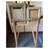 Picture frames- lot of 3.  Large one says UTICA