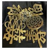 Brass wall decor