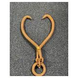 Vintage  Ice Tongs Measures 29 inches long.