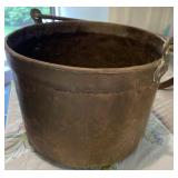 Large Copper Pot measures 15 inches in diameter