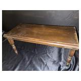 Vintage Mahogany folding stand. Measures 23" long