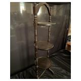 Antique Mahogany folding  Cake Stand/ Afternoon