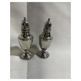 Rogers Sterling silver salt and pepper shakers 4