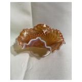 6 1/2 Inch Diameter, Carnival Glass 3 1/2 Inches