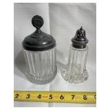 Sugar and salt containers salt is approximately 5