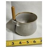 Signed Ceramic Cheese/Butter Bowl w/Spreader