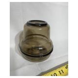 Amber Corning Pyrex PH-5-P Flower Pot/Saucer