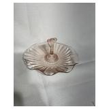 Pink Depression Glass tri-lobe Center Handle