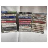 Assortment of 30 cassette tapes