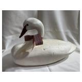 Wooden swan 17 inches long 9 1/2 inches high 6