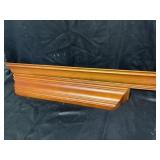 36 inch long shelf with matching 24 inch shelf.