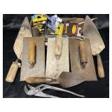 Trowels and other misc tools.