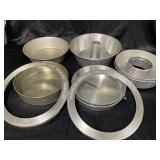 Baking pans and pie crust shields.