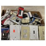 Large selection of electrical items.