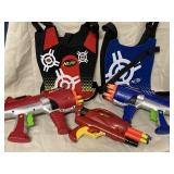 Nerf guns with vests.