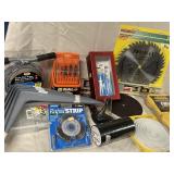 Large lot of tools and supplies including a new
