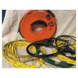 Six extension cords and one generator adapter