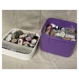 Large lot of sewing needles, thread and more.