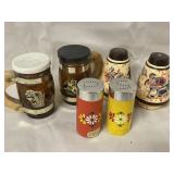 Lot of vintage salt and pepper shakers including