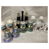 Salt and pepper shakers from all different states