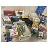 Large lot full of nails, screws and anchors.