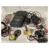 Misc lot with 2 battery tenders, cassette player/
