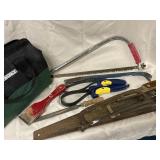 Lot full of hand tools including 2 strap oil