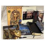 Lot of books including King Tut, James Madison