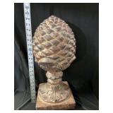 Large Ceramic Pinecone  Decor 21 Inches Tall