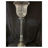 Tall Metal Candle Holder/Hurricane light 32 inches