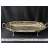 Decorative Footed Long Bowl with Handles