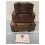 Cedar nesting boxes bottom box 10" x 6" x 14"