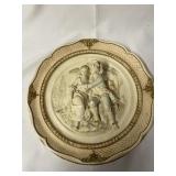 Vintage Alexander Backer Co. Chalkware 17" diametr