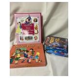 Kids ps2 and board game lot