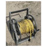 Suncast Hose reel with heavy yellow extension