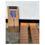 Pair of car ramps and a creeper by Carquest