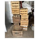 Lot of 14 crates