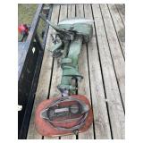 Johnson 10 horse power seahorse boat motor runs