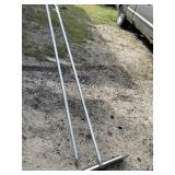 Roof rake/ shovel, does not appear to be bent.